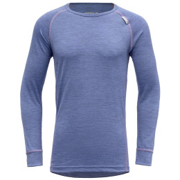 Kinder-T-Shirt Devold Breeze Junior Shirt blau Bluebell Melange