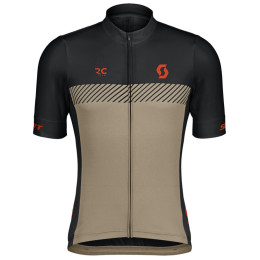 Herren Radtrikot Scott Jersey M's RC Team SS schwarz/braun mars red/toast beige