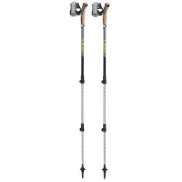 Nordic Walking Stöcke Leki Poles Traveller Alu grau/grün black-silvergray-neonyellow