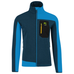 Herren Funktions-Sweatshirt Karpos Cherz Fleece blau Midnight/Diva Blue