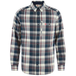Herrenhemd Fjällräven Fjällglim Regular Shirt M blau Dark Navy-Chalk White