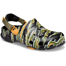 Herrenpantoffeln Crocs Classic All Terrain Camo Clog schwarz/grün Black/Multi