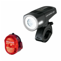 Vorder- / Rücklicht Sigma Lightster USB + Nugget II. schwarz