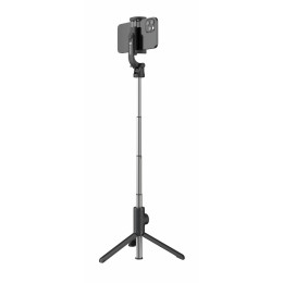 Selfie-Stick Swissten BLUETOOTH SELFIE STICK ALUMINUM TRIPOD PRO schwarz/silber