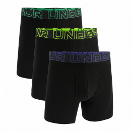 Herren-Boxershorts Under Armour M UA Perf Cotton 6in schwarz/blau BLK