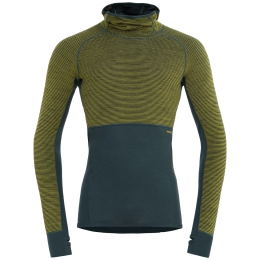 Herren Funktions-Sweatshirt Devold Tuvegga Merino Hoodie Man grün Green
