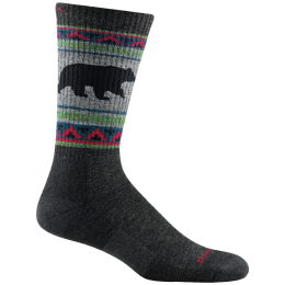 Herrensocken Darn Tough Vangrizzle Boot Midweight With Cushion grau/schwarz charcoal