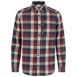 Herrenhemd Fjällräven Fjällglim Regular Shirt M dunkelblau Dark Navy-Maroon
