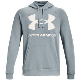 Herren-Sweatshirt Under Armour Rival Fleece Big Logo HD blau/weiß Harbor Blue / / Onyx White