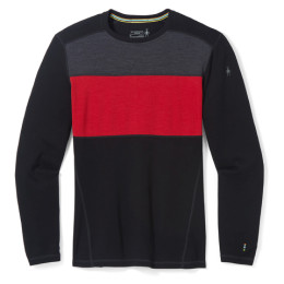 Herren-Funktionsshirt Smartwool M Classic Thermal Merino BL Colorblack CB schwarz/rot black