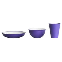 Geschirrset Omada Sanaliving Set 3pcs lila Violacon