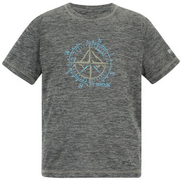 Kinder-T-Shirt Regatta Alvarado Black Marl grau Black Marl