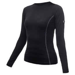 Damen-Funktionsshirt Sensor Merino Wool Active Langarmshirt schwarz Black