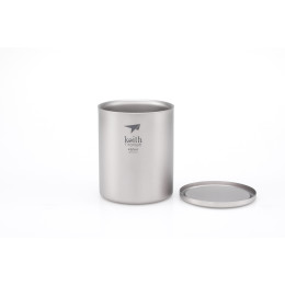 Thermotasse Keith Titanium Double-Wall Tit. Mug 450 ml silber