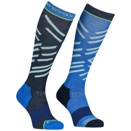 Kniestrümpfe Ortovox Ski Tour Long Socks Women's blau Sea Surface