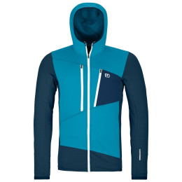 Herren-Sweatshirt Ortovox Fleece Grid Hoody M 2024 blau mountain blue