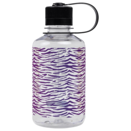 Flasche Nalgene Narrow Mouth Animal Print 500 ml lila/graphit Clear Rainbow Zebra