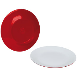 Teller-Set Bo-Camp Breakfast plate Two tone - 4 Stk rot Red