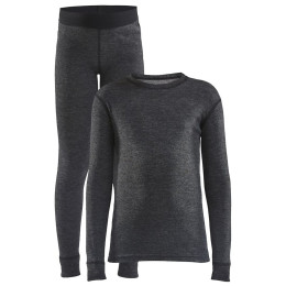 Kinder-Funktionsset Craft Core Wool Merino Set J schwarz černá