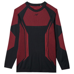 Herren-Thermoshirt 4F Seamless Underwear M165 schwarz/rot RED