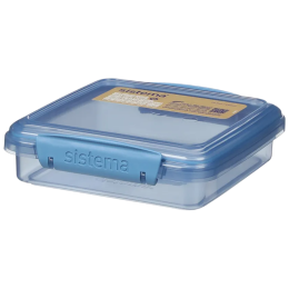 Snack-Box Sistema Mittagessen Sandwich-Box 450 ml blau