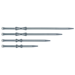 Set Universalriemen Sea to Summit Stretch-Loc Set - 20mm 4 Pack grau Dusk