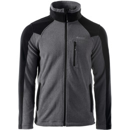 Herren-Sweatshirt Hi-Tec Monar grau EbonyMelange/Black