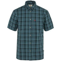 Herrenhemd Fjällräven Övik Lite Shirt SS M dunkelblau Dark Navy-Dawn Blue
