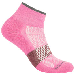 Damensocken Icebreaker W Multisport Light Mini rosa POP/OBSIDIAN/CAROB