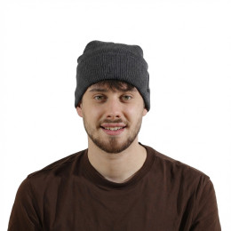 Herren Wintermütze Sherpa Fred grau mel black 1045