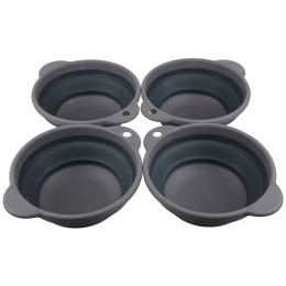 Schüssel-Set Regatta TPR Folding Bowls grau Ebony Grey
