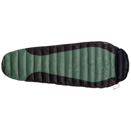 Daunenschlafsack Warmpeace Viking 300 195 cm grün/schwarz Green/Grey/Black