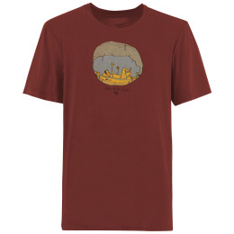 Herren-T-Shirt E9 Cave rot Paprika