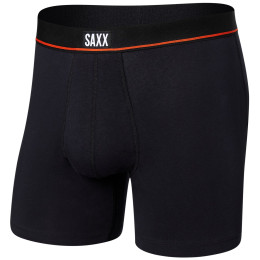Boxershorts Saxx Non-Stop Stretch Cotton Boxer Brief Fly schwarz Black