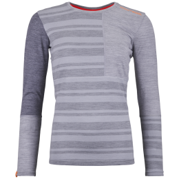 Damen-Funktionsshirt Ortovox 185 Rock'N'Wool Long Sleeve W hellgrau Grey Blend