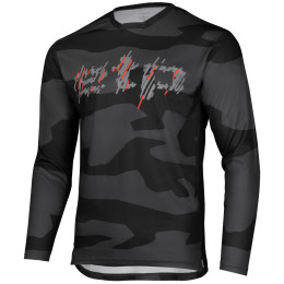 Herren Rad-Shirt Etape Rocky schwarz/rot černá/červená