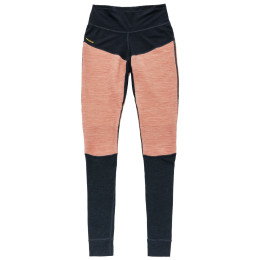 Damen-Funktionsunterhose Devold Tuvegga Merino Longs Wmn orange/schwarz CORAL
