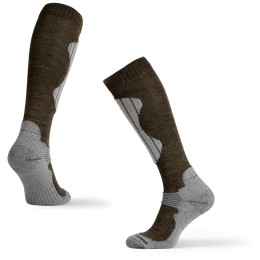 Damen-Kniestrümpfe Zulu Ski Merino Women braun