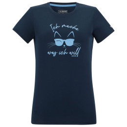 Damen-T-Shirt Regatta Women’s Fingal Slogan dunkelblau Navy