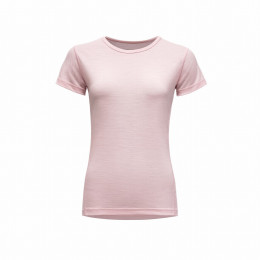 Damen-T-Shirt Devold Breeze Merino 150 T-Shirt Wmn hellrosa CHALK PINK
