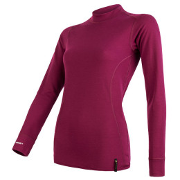 Damen-Funktionsshirt Sensor Double Face Langarm lila Lilla