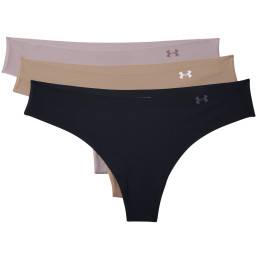 Damenhöschen Under Armour PS Thong 3 Pack hellrosa Black / Nude / Dash Pink