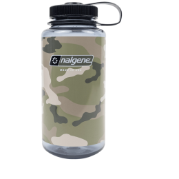 Flasche Nalgene Wide Mouth Camo Print 1000 ml grau/schwarz Gray w/Black Camo