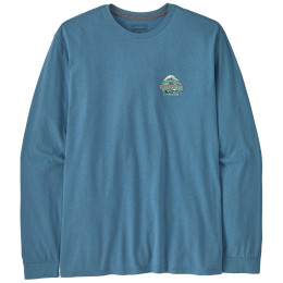 Herren-T-Shirt Patagonia Long-Sleeved Great Waves Responsibili-Tee blau Shore Blue