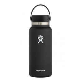 Thermoflasche Hydro Flask Wide Mouth 32 oz schwarz Black