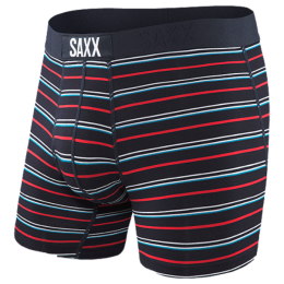 Boxershorts Saxx Vibe Boxer Brief Dk Ink coast stripe blau/rot DkInkCoastStripe