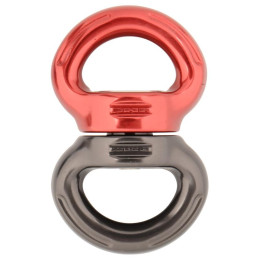 Seilrolle DMM Axis Swivel Large grau/rot Titanium/Red