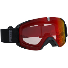 Skibrille Salomon Xview Black Mid Red