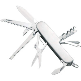 Multifunktionsmesser Ferrino Coltellino 11 Funzioni silber Silver