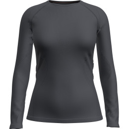 Damen-Funktionsshirt Icebreaker W Mer 260 Zoneknit Seamless LS Crewe schwarz Graphite
